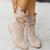 Enkellaarzen - stijlvolle dames suède slouchy winterboots