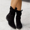 Enkellaarzen - stijlvolle dames suède slouchy winterboots