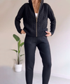 2-delige gebreide lounge set - trendy hoodie en joggingset voor dames - Bakkermode.nl