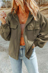 Fleece hoodie - casual dames jack met rits en borstzakken - Bakkermode.nl