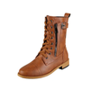 Dames vintage veterlaarzen - stijlvolle leren wandelschoenen