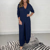 3-delige stijlvolle dames co-ord set - elegante lange tuniek en broek