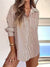 Dames gestreepte blouse - knoopsluiting met lange mouwen