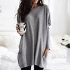 Lange tuniek met zakken - comfortabele dames oversized top - Bakkermode.nl