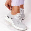 Dames casual sneakers - stijlvolle ademende schoenen met wedge hak
