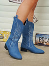 Cowboylaarzen - stijlvolle dames pu leren schoeisel met zachte voering
