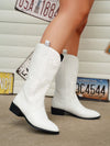 Cowboylaarzen - stijlvolle dames pu leren schoeisel met zachte voering