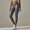 Dames leren broek - stijlvolle casual high-waisted trousers