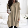 Lange tuniek met zakken - comfortabele dames oversized top - Bakkermode.nl