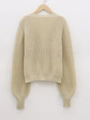 Gebreide cardigan - vrouwelijke chunky knit button-up sweater
