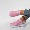 Orthopedische sneakers - dames slip-on schoenen met bloemenpatroon