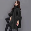 Wollen cape jas - elegante damescape met imitatiebont afwerking - Bakkermode.nl