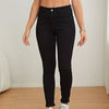 Zwarte skinny jeans - high-waisted dames denim broek