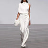 Chique one-shoulder damesoutfit - trendy jumpsuit - Bakkermode.nl