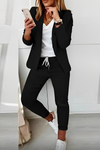 Dames casual blazer en jogger set - stijlvolle en outfit voor dagelijks gebruik
