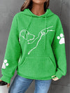 Zachte hoodie dames - warme trui met hondenprint - Bakkermode.nl