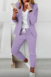 Dames casual blazer en jogger set - stijlvolle en outfit voor dagelijks gebruik