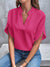 Elegante blouse - stijlvolle dames top met korte mouwen