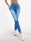 Skinny jeans - hoge taille dames denim legging