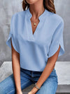 Elegante blouse - stijlvolle dames top met korte mouwen