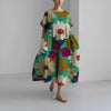 Boho bloemenjurk - ontspannen fit dames zomerjurk