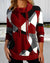 Pullover met hoge kraag - stijlvolle dames top met patroon - Bakkermode.nl