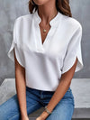Elegante blouse - stijlvolle dames top met korte mouwen
