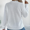 Gebreide trui - stijlvolle v-hals damesjumper