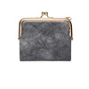 Vintage kiss lock tas - stijlvolle dames muntenportemonnee - Bakkermode.nl