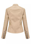 Leren jas voor dames - comfortabele getailleerde jas - Bakkermode.nl