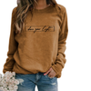 Oversized sweater - dames 'shine your light' casual sweatshirt