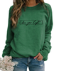 Oversized sweater - dames 'shine your light' casual sweatshirt