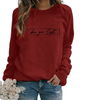Oversized sweater - dames 'shine your light' casual sweatshirt