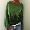 Scandinavische bos trui - warme Noorse dames pullover - Bakkermode.nl