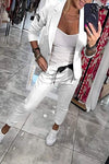 2-delige dames blazer en tailored broekset - slimme kantooroutfit