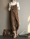 Corduroy dungarees - casual dames jumpsuit