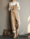 Corduroy dungarees - casual dames jumpsuit