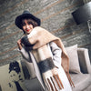 Kasjmier sjaal - luxe dames oversized zachte wrap - Bakkermode.nl