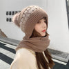 2-delige gebreide muts en sjaal set - dames winteraccessoires - Bakkermode.nl