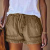 Dames casual denim shorts met elastische tailleband - een ontspannen zomerstijl voor vrouwen