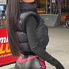 Puffer gilet - stijlvolle zwarte damesvest voor het hele jaar