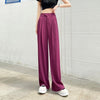 Dames wijde pijpenbroek - elegante dagelijkse look, ademende lichte stof