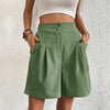 Dames hoge taille shorts met plooien - tijdloze basis voor casual uitjes