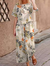 2-delige dames boho set - luchtige bloemenprint outfit voor dagelijks gebruik - moeiteloos stylish en veelzijdig