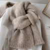 Luxe winter sjaal - zachte wolblend dameswrap - Bakkermode.nl