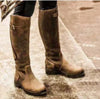 Dames leren rijlaarzen - stijlvolle, hoogwaardige waterdichte damesfootwear