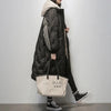 Gewatteerde oversized damesjas - winterjas met lange pasvorm - Bakkermode.nl