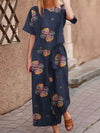 2-delige dames boho set - luchtige bloemenprint outfit voor dagelijks gebruik - moeiteloos stylish en veelzijdig