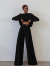 2-delige palazzo set - stijlvolle dames jumpsuit en top