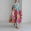 Boho bloemenjurk - ontspannen fit dames zomerjurk